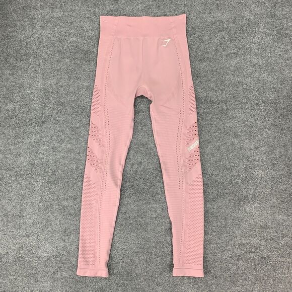 Gymshark Legging Womens S Small Vented Mid Rise Seamless Pull On High Waisted - Picture 2 of 13